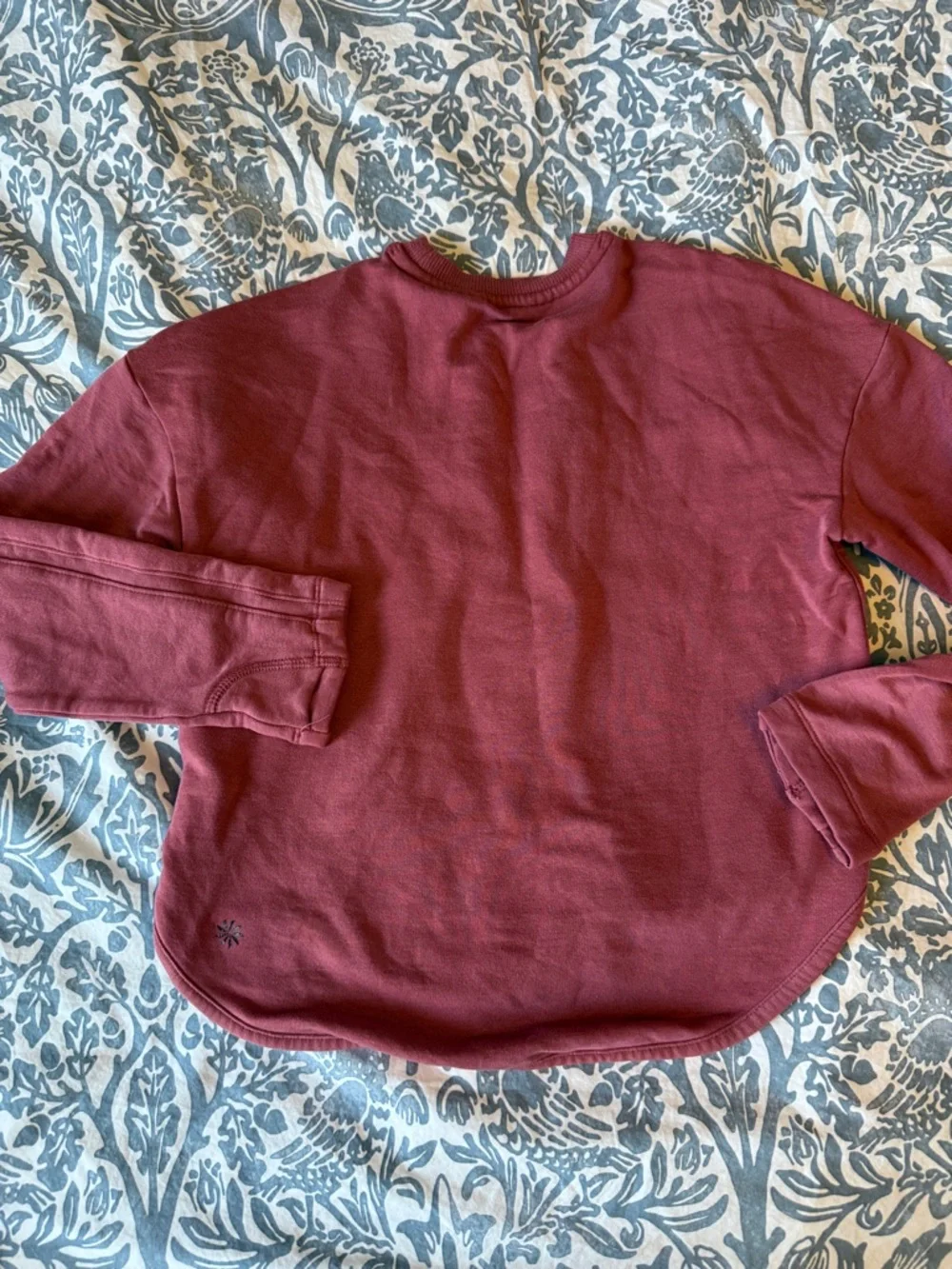 Athleta Girl Dusty Rose Crewneck Pullover extra small sz 6 sporty athleisure